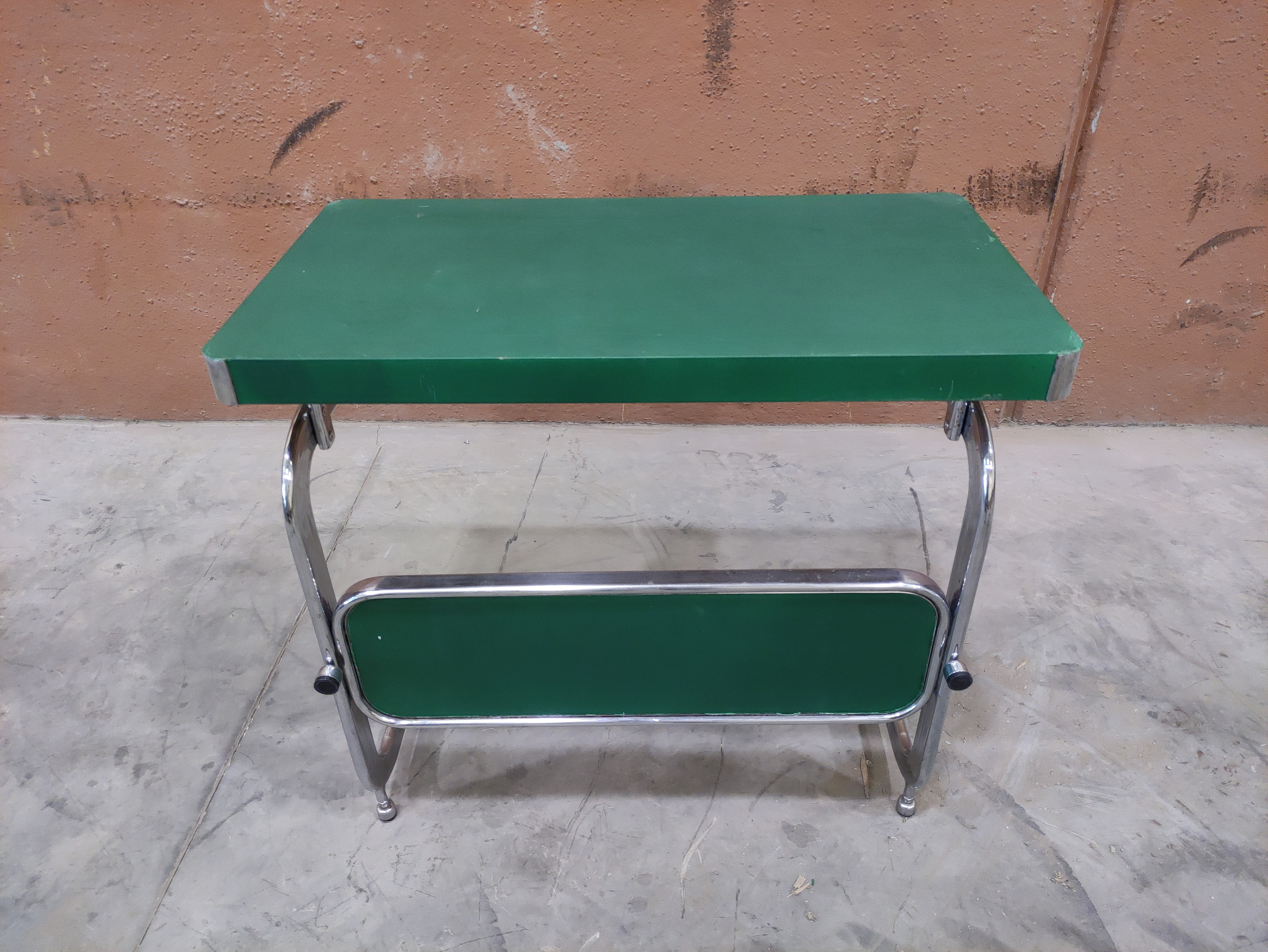 mesa oficina 2piezas mostrador inox formica 73x82x45 2u